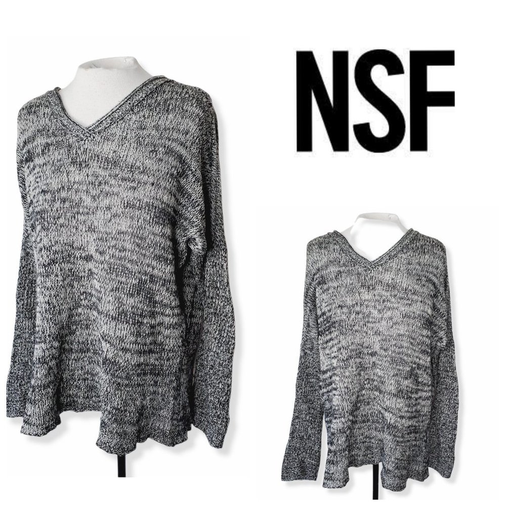 REVOLVE NSF Wool/Cashmere Marled Oversized Sweater